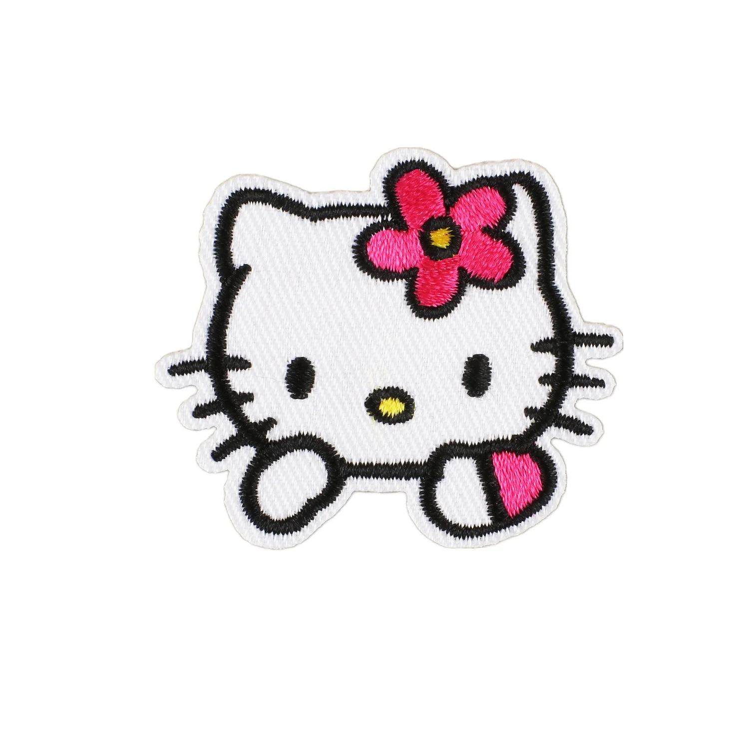 Custom Wholesale Creative Decorative Cute Kitty Cat Animal Embroidery Stickers DIY Creative Embroidered Patches Stick On Cups
