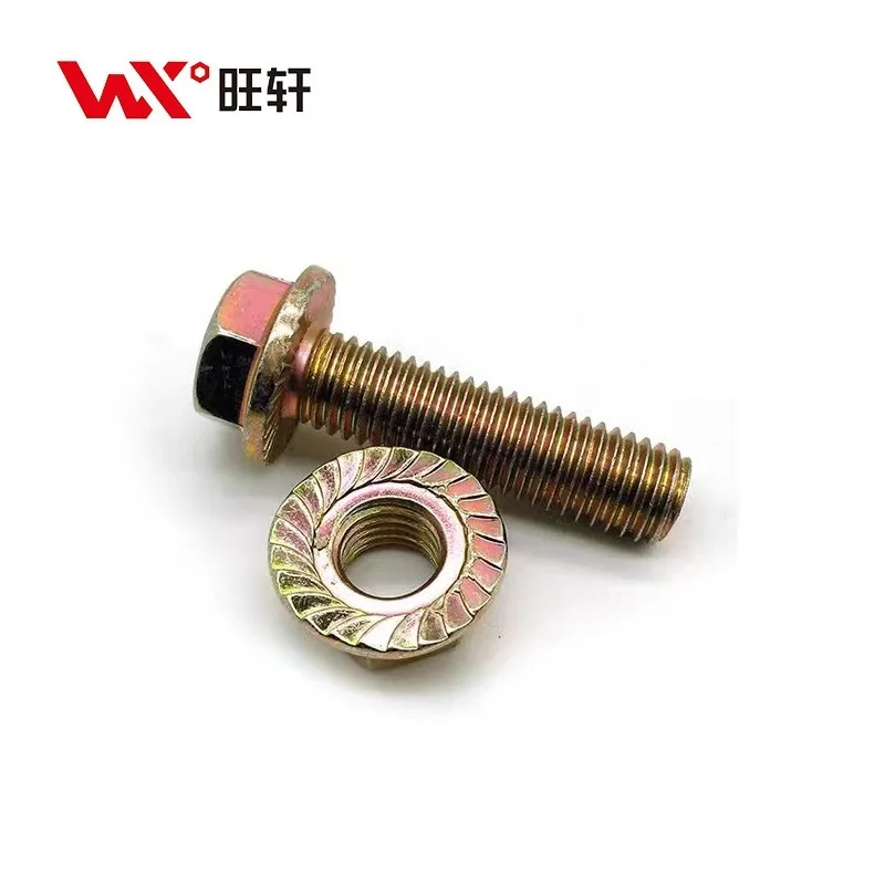 Hot sale custom size M12 Flange Hex Head Bolt for furniture