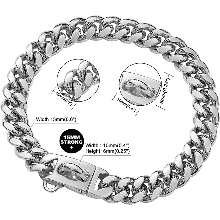 Cuban Link Gold Chain Luxury Pet Dog Collar