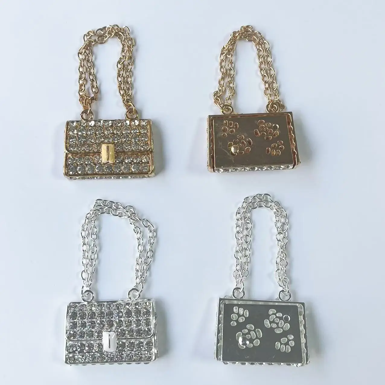 Chic Diamond lipstick Sexy Lip Simulation Brand Bag Perfume Bottle Heart Junk Phone Case Charm DIY Crafts Deco Accessories