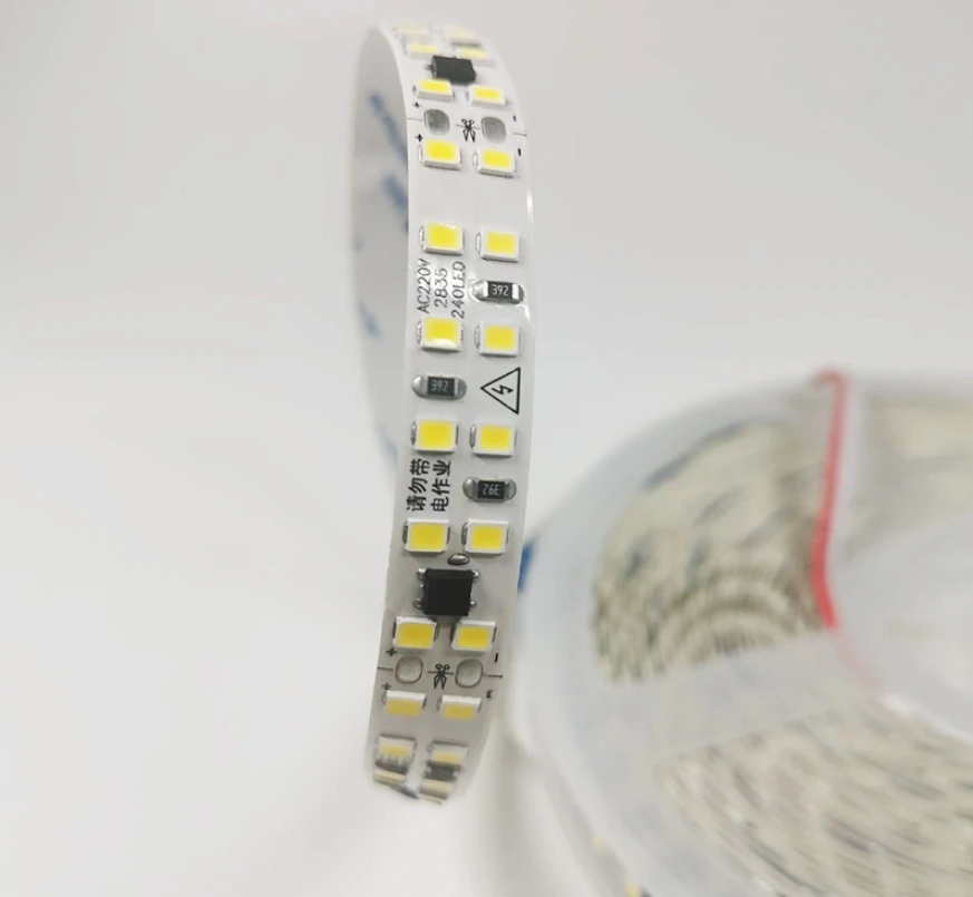 LED Profile 2Lines SMD2835 240 LEDs 220V