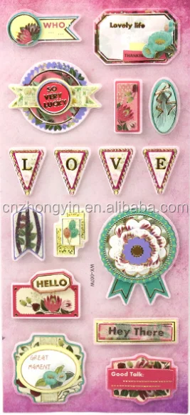 Sea World Stickers for Kids Cartoon Fish Dolphin Whale Turtle 3D Puffy Sticker