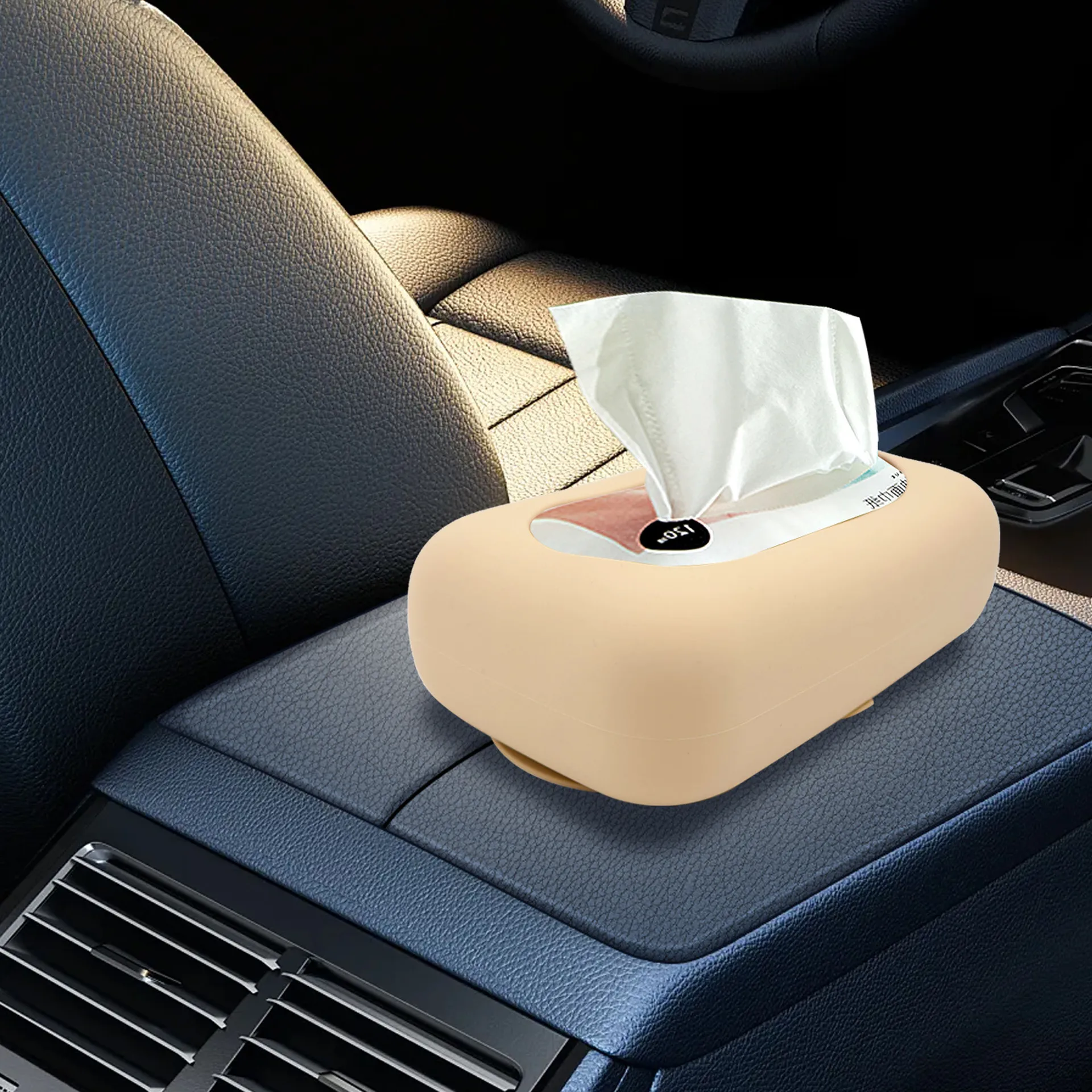 Cross border new product in car  bathroom living room  silicone tissue box