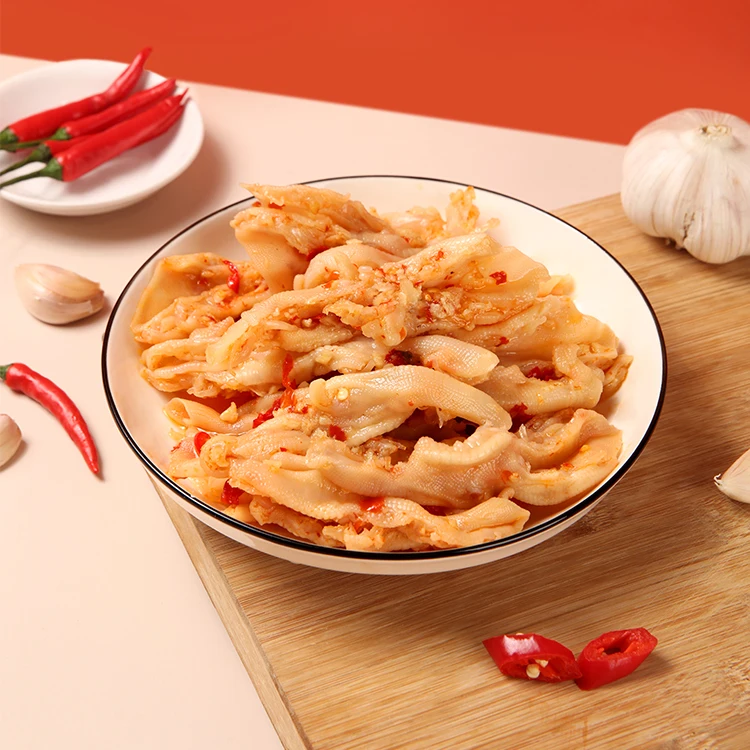 Gk Quality Guarantee 30G Vacuum Packed Duck Snacks Exotic Snacks Spicy Texture Semi Soft Duck Feet Snacks