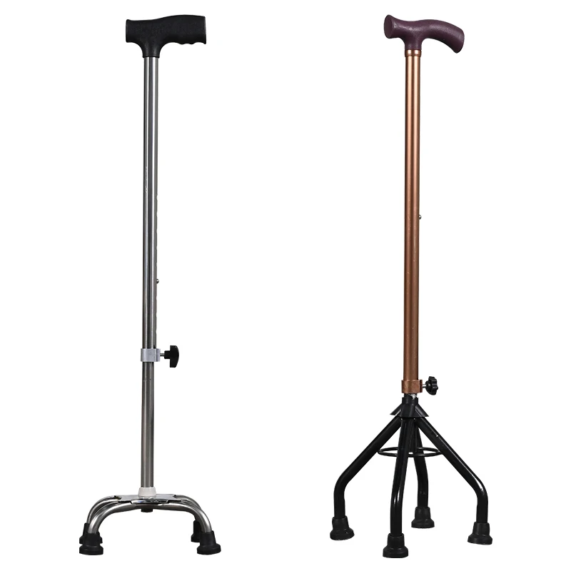 Four-legged Adjustable Medical Equipment for The Elderly Walking Crutches Disabled Walkers Walking Sticks Walking Assistant