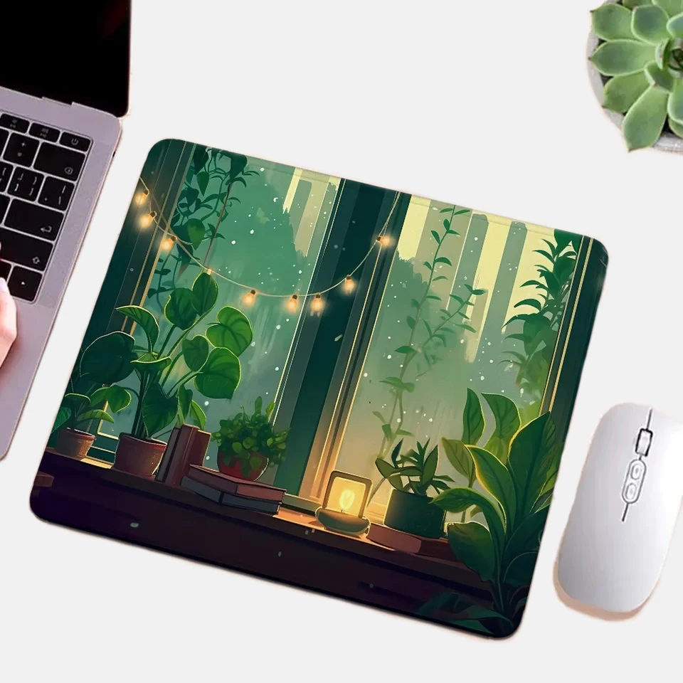 Wholesale Gaming Mouse Pad Anime Mousepad Mouse Mat Pad for Computer Mouse Peds Cute Carpet Kawaii Rug Blue Desk Mats
