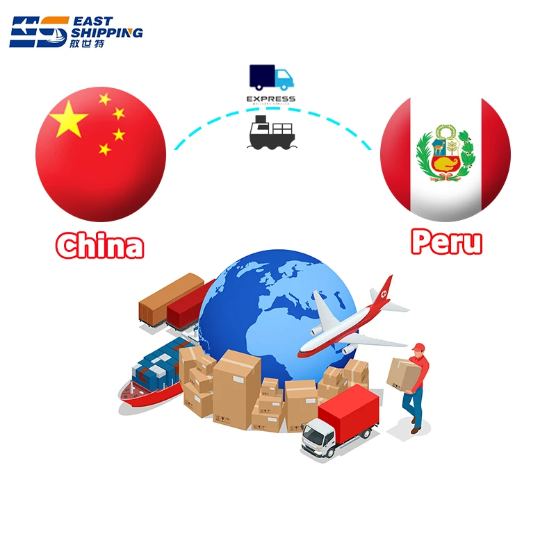 Logistics Agents DDP Shipping Freight Forwarder Door to Door Fast Transport Dhl Fedex Ups From China to Peru by Air Fcl Lcl