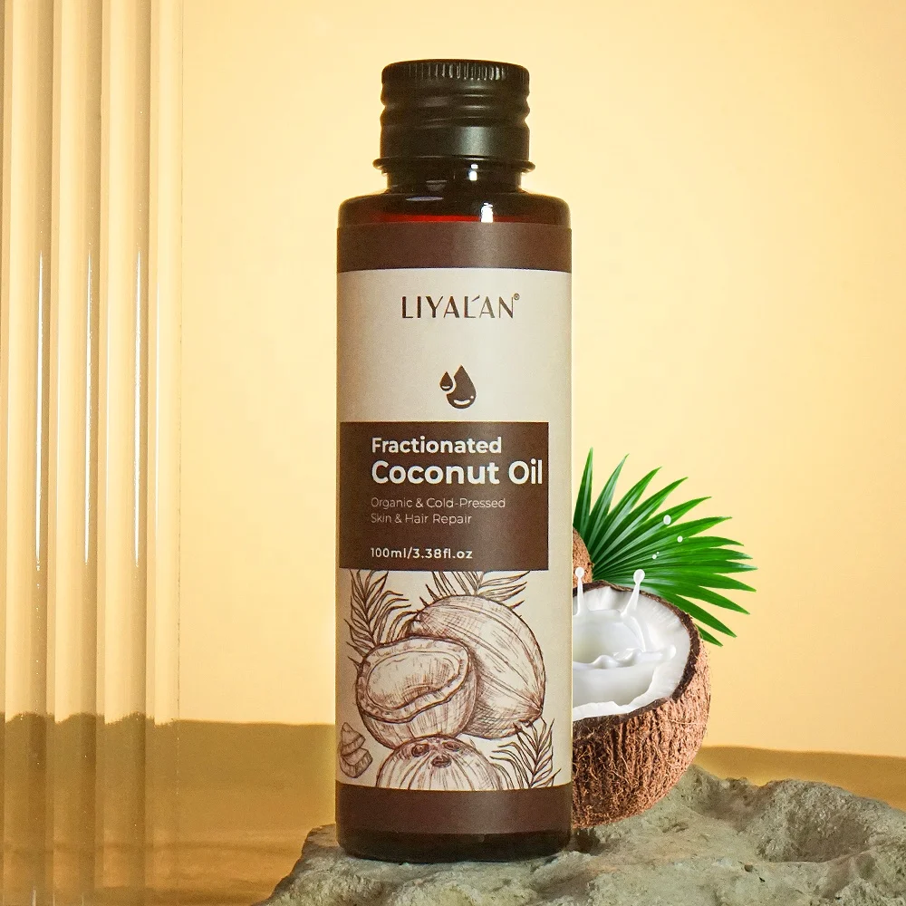 Private Label Bulk Skin Care Organic Carrier Fractionated Coconut Oil For Hair Body