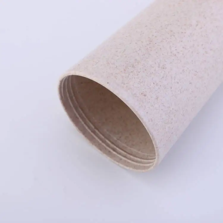 Custom Reusable Travel Mugs Bio Degradable  Wheat Straw Rice Husk Fiber Single Wall Coffee Cup