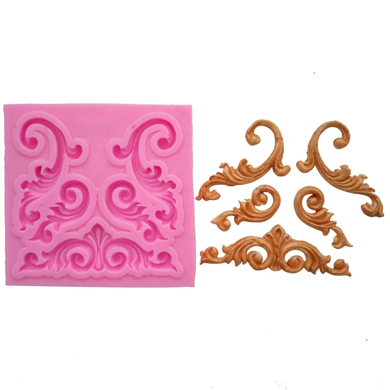 European Frame Style Gum Paste Cake Liquid Silicone Fondant Chocolate Decorating Tools
