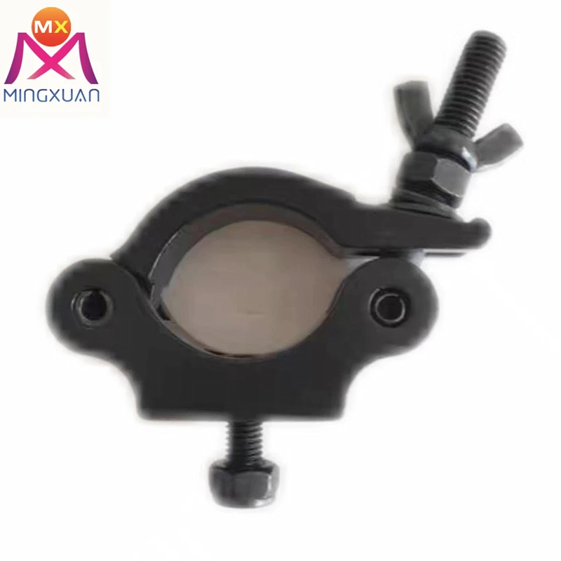 30mm Width Black Aluminum Heavy Duty Half Coupler Truss Light Clamp Tube Truss Hook