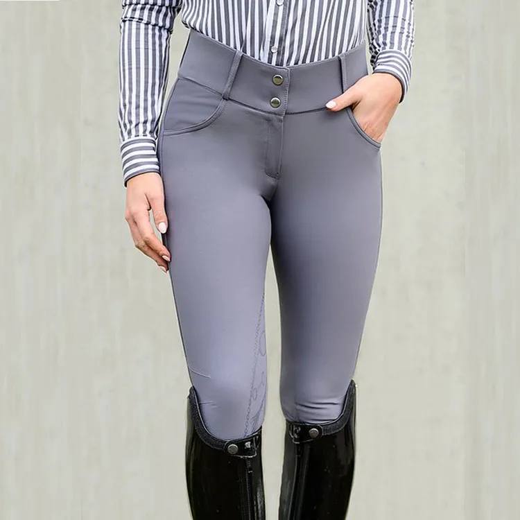 New Design Equestrian Silicone Clothing Customized Horse Riding Tights Leggings Women Sports Riding Breeches