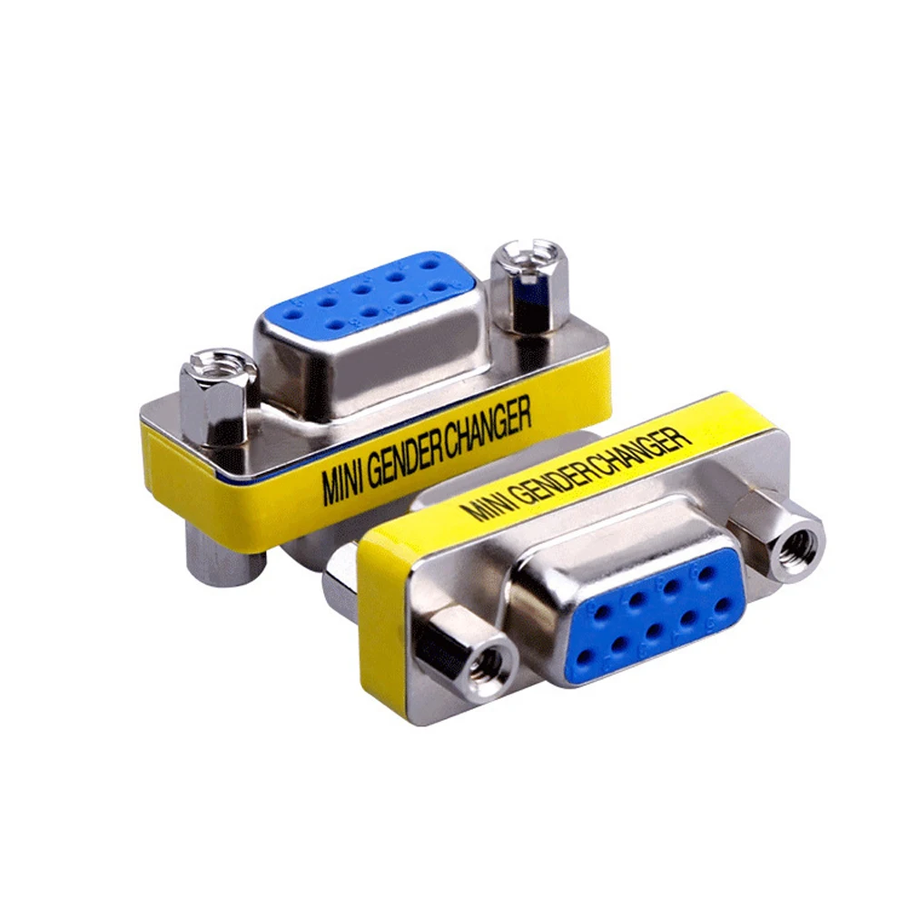 
DB9 Connector Female to Female Serial Adapter Kit Mini Gender Changer 