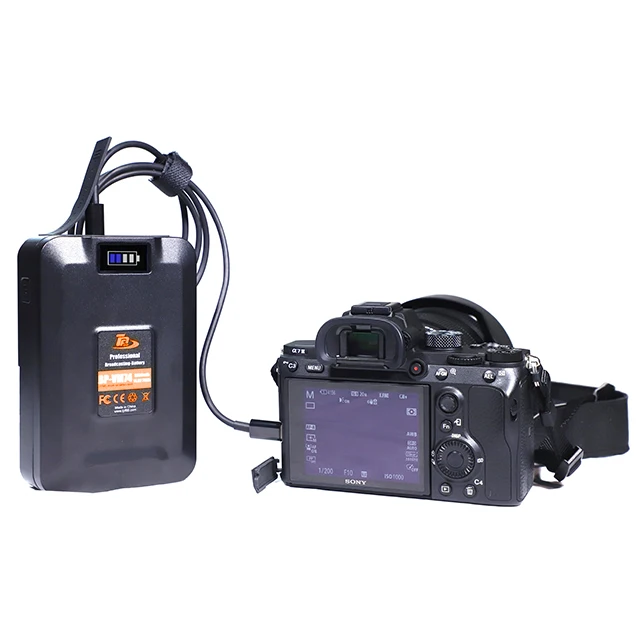 74Wh V-Lock V mount battery with D-TAP port pd 60w fast charging for sony camera video light