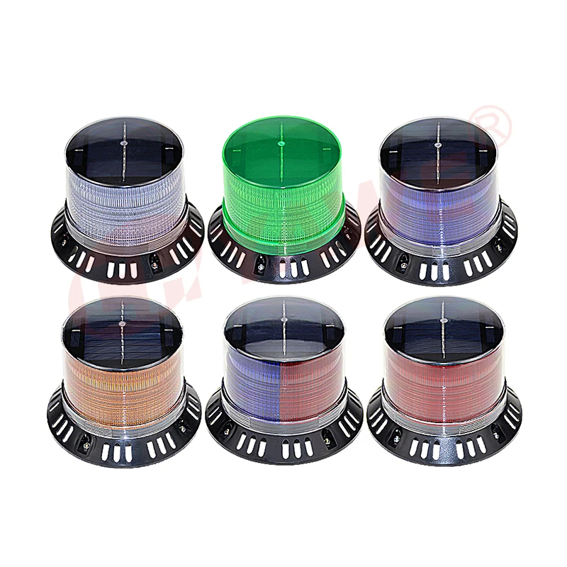 Solar Led Beacon LED traffic warning light LTD-6109 Strobe Beacon Flashing Solar Warning Light
