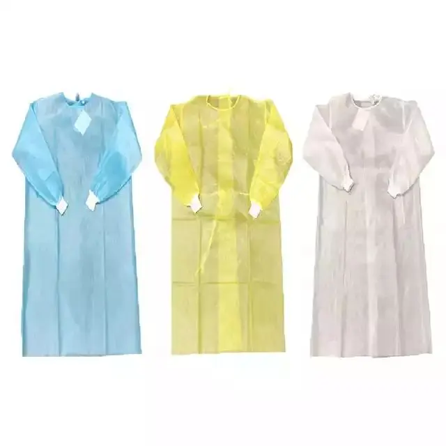 Isolation gown manufacturer customized pp protective non woven disposable gowns isolation
