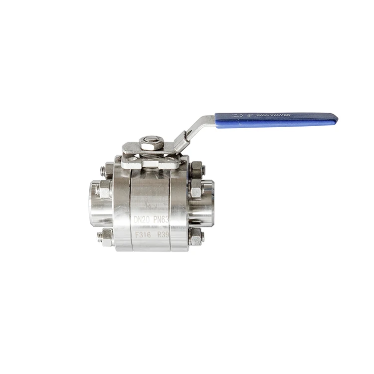 3 Way Stainless Steel Ball Float Valve Full Port Ball Valve With LOCK Device