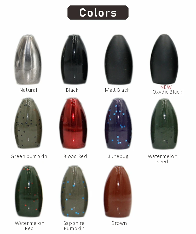 Chinese Wholesale Bass Fishing Flipping Tungsten Weights,tungsten Bullet Fishing Flippin Weights