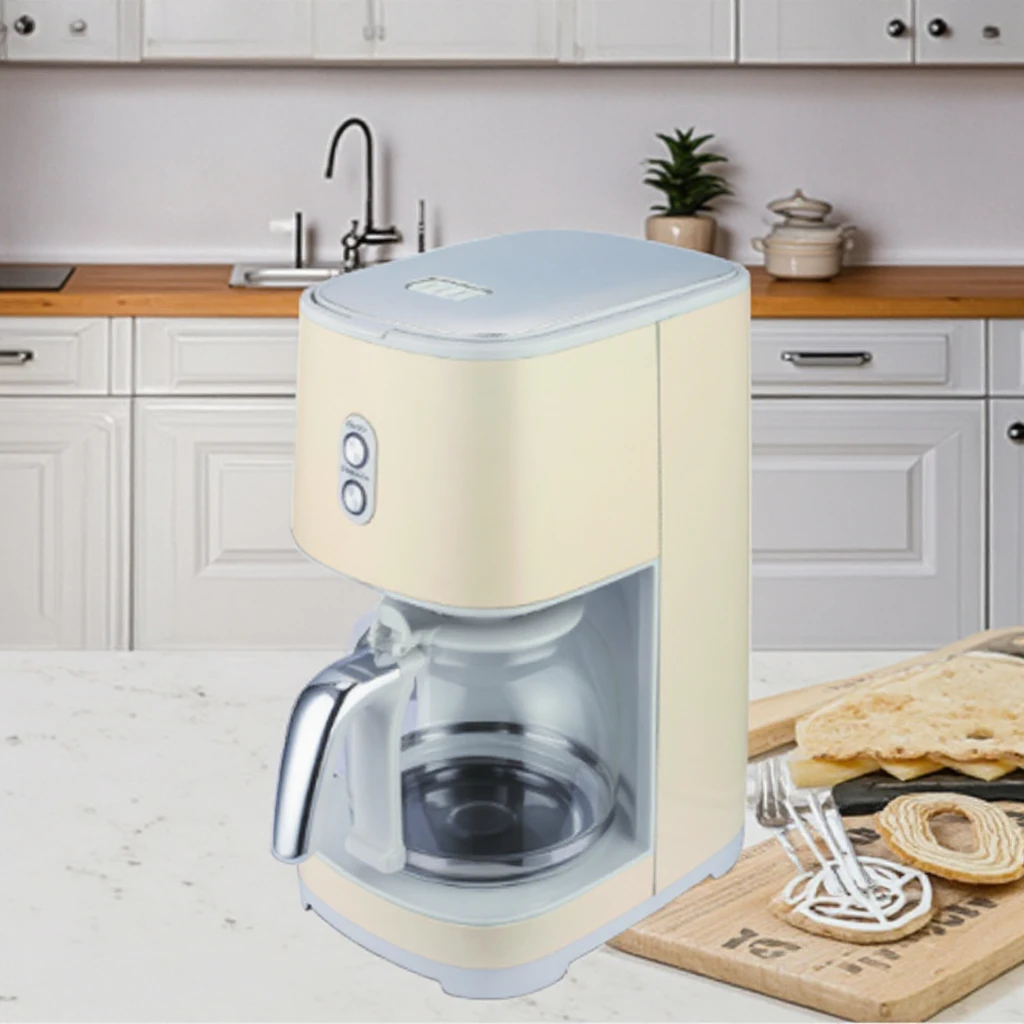 Электрическая Автоматическая капельная Кофеварка LONTOR пластиковый корпус вилка для дома использования в отеле на открытом воздухе