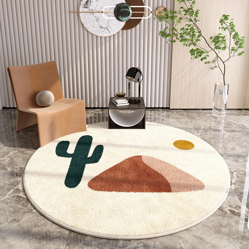 Home decorative round modern rug for home