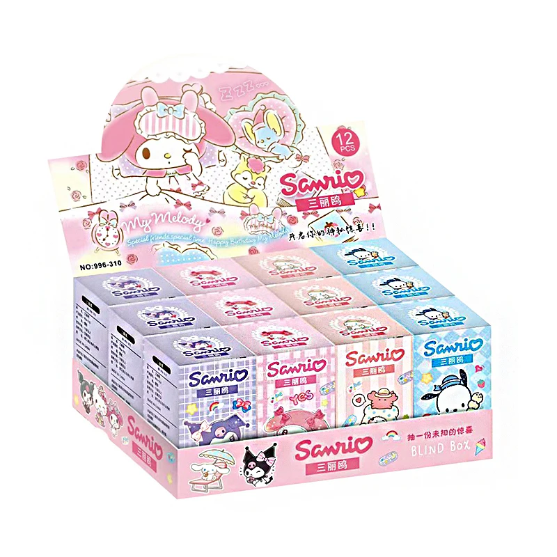 anime keychain Pendant Blind Box PVC Kuromi Melody Cinnamoroll Figure bag Pendant