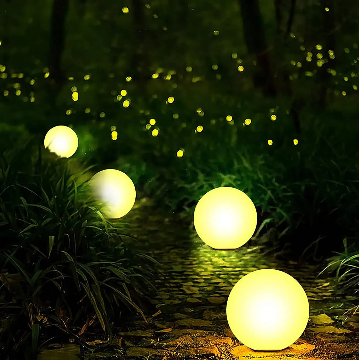 New Design  Rechargeable Waterproof Outdoor lawn Light ball For Outdoor