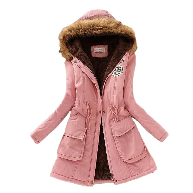 2020 Новое поступление Walson горячие женские зимние теплые толстые меховые воротники пальто большого размера парка пальто длинные женские куртки верхняя одежда