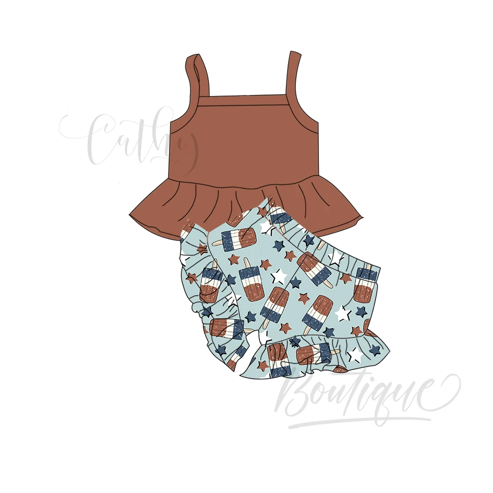 Children Girl Clothing Kids Clothes Flower Girls T Shirt Short Set Floral Print Wear Designers Summer outfit