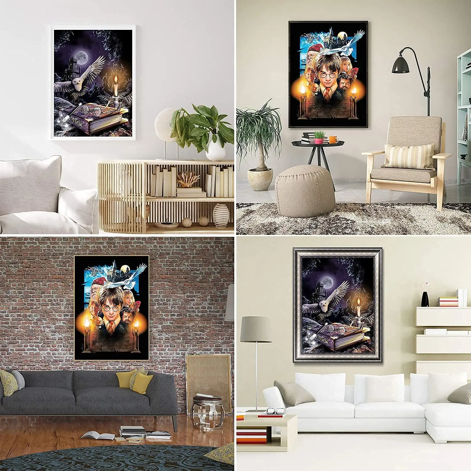 Diamond Painting Kits for Adults & Kids Diamond Art 5D DIY Paint with Round Diamonds Full Drill Gem Art for Home Wall Decor