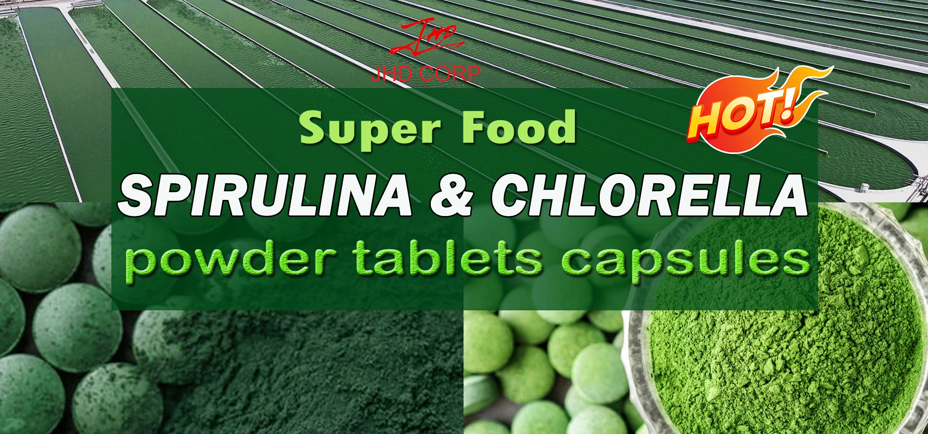 USA / EU Warehouse 250mg/500mg Halal Organic Spirulina Powder Tablets In Bulk