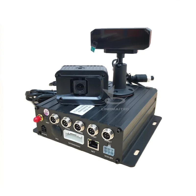 6 Channel MDVR 1080P with AEB  FCW ADAS pedestrian detection for car truck bus monitoring by system software