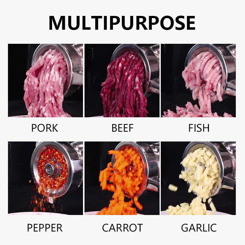 Meat Grinder Stainless Steel 350kg/h Commercial Kitchen Restaurant Equipment Meat Processing Machine Meat Mincer Grinder