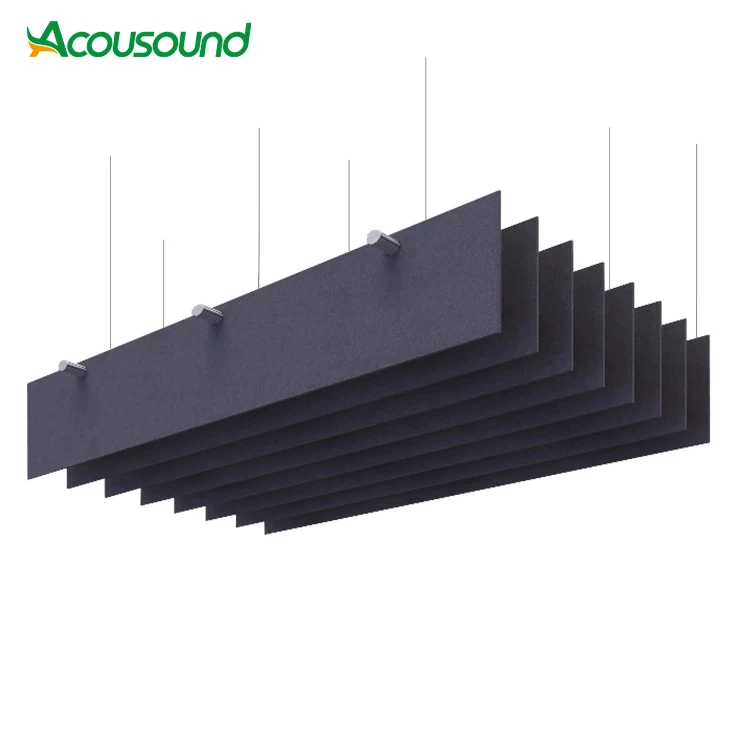 Soundproof PET Acoustic Panels Decorative sound absorbing polyester acoustic panel For Ceiling acoustic materials
