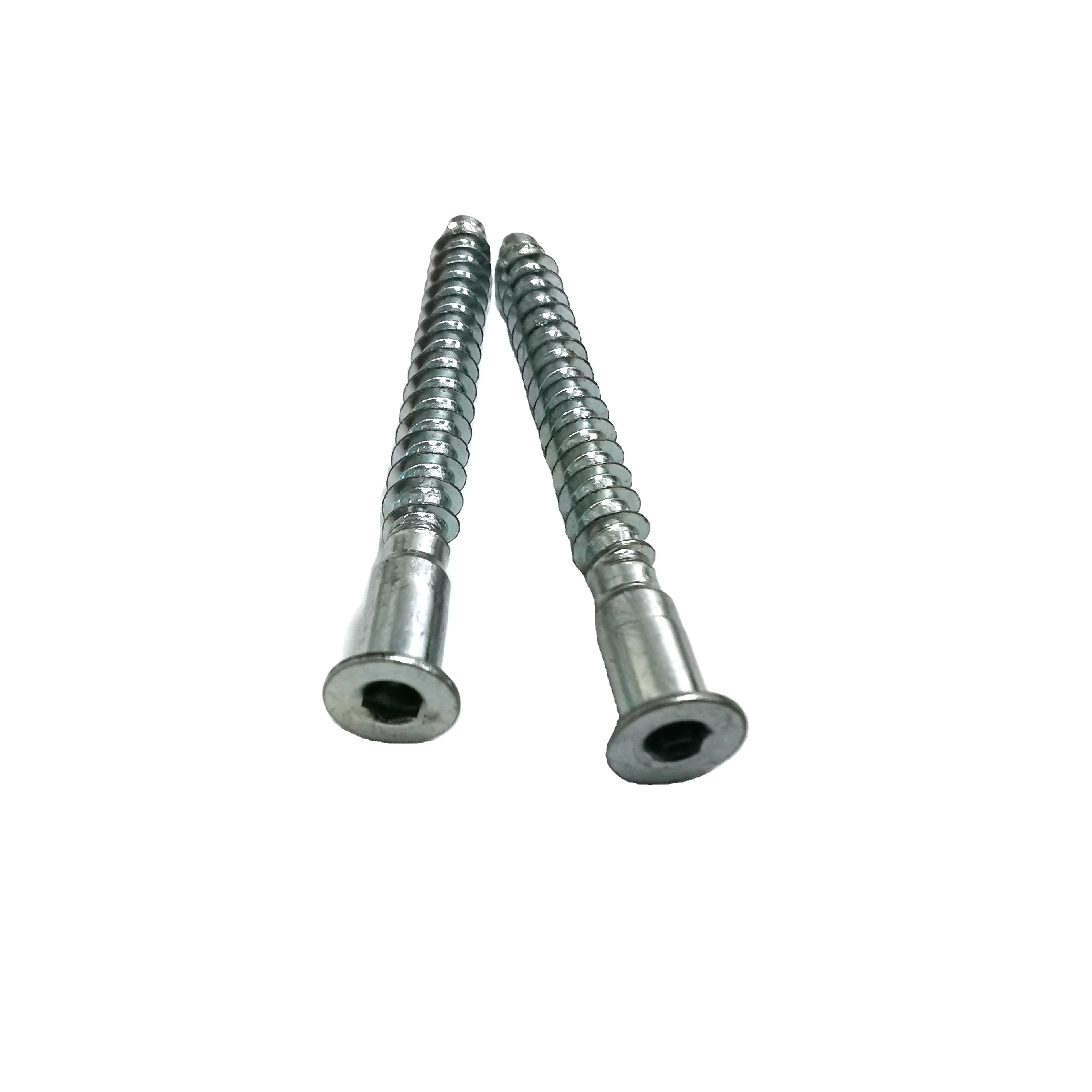 High Quality M10 Zinc Hex Socket Confirmat With Deep Hole Furniture s Chipboard Screw m3 screws