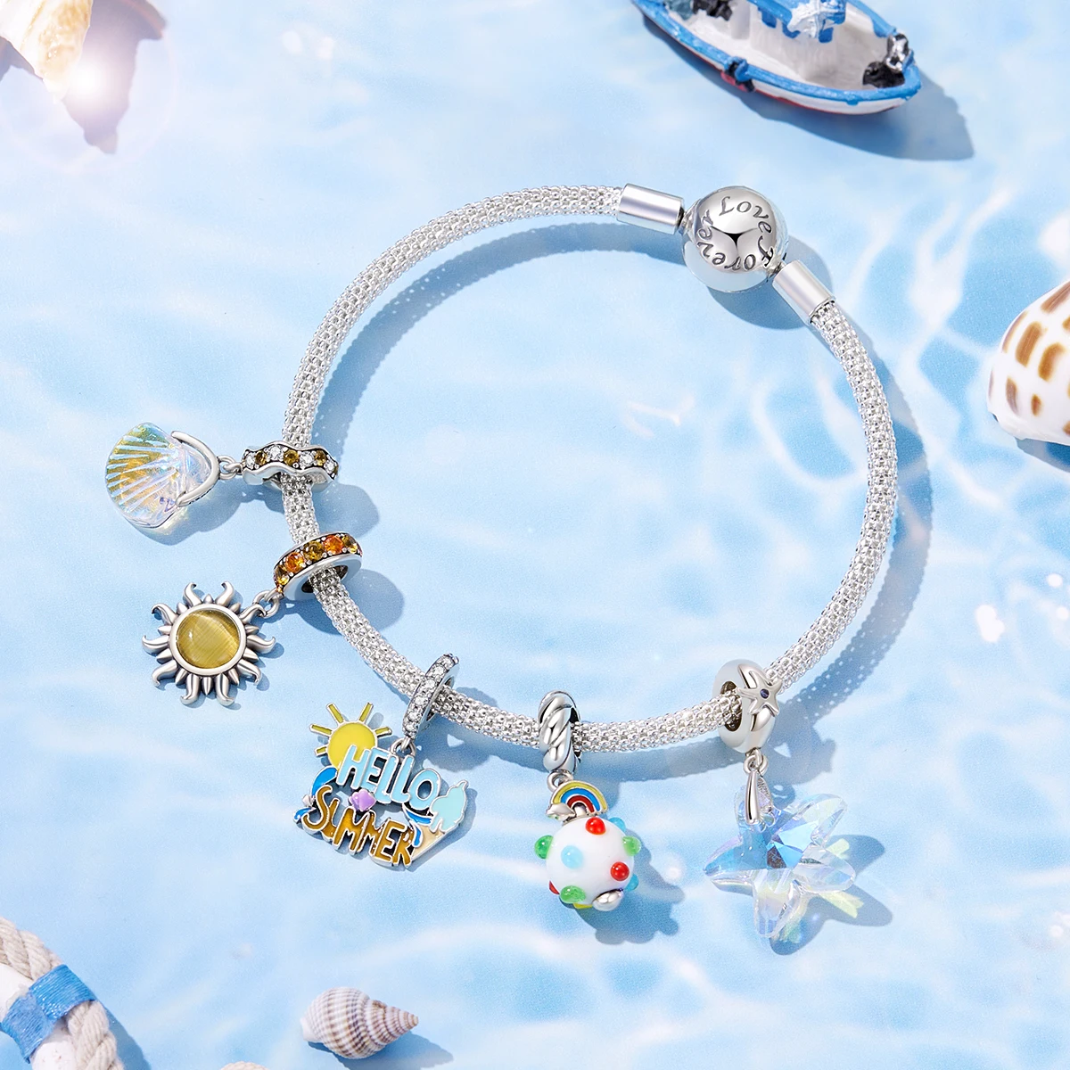 New Original Charm 925 Sterling Silver Cartoon Bracelet Pendant Collection DIY Charm Bracelet For Girl Jewelry Gift