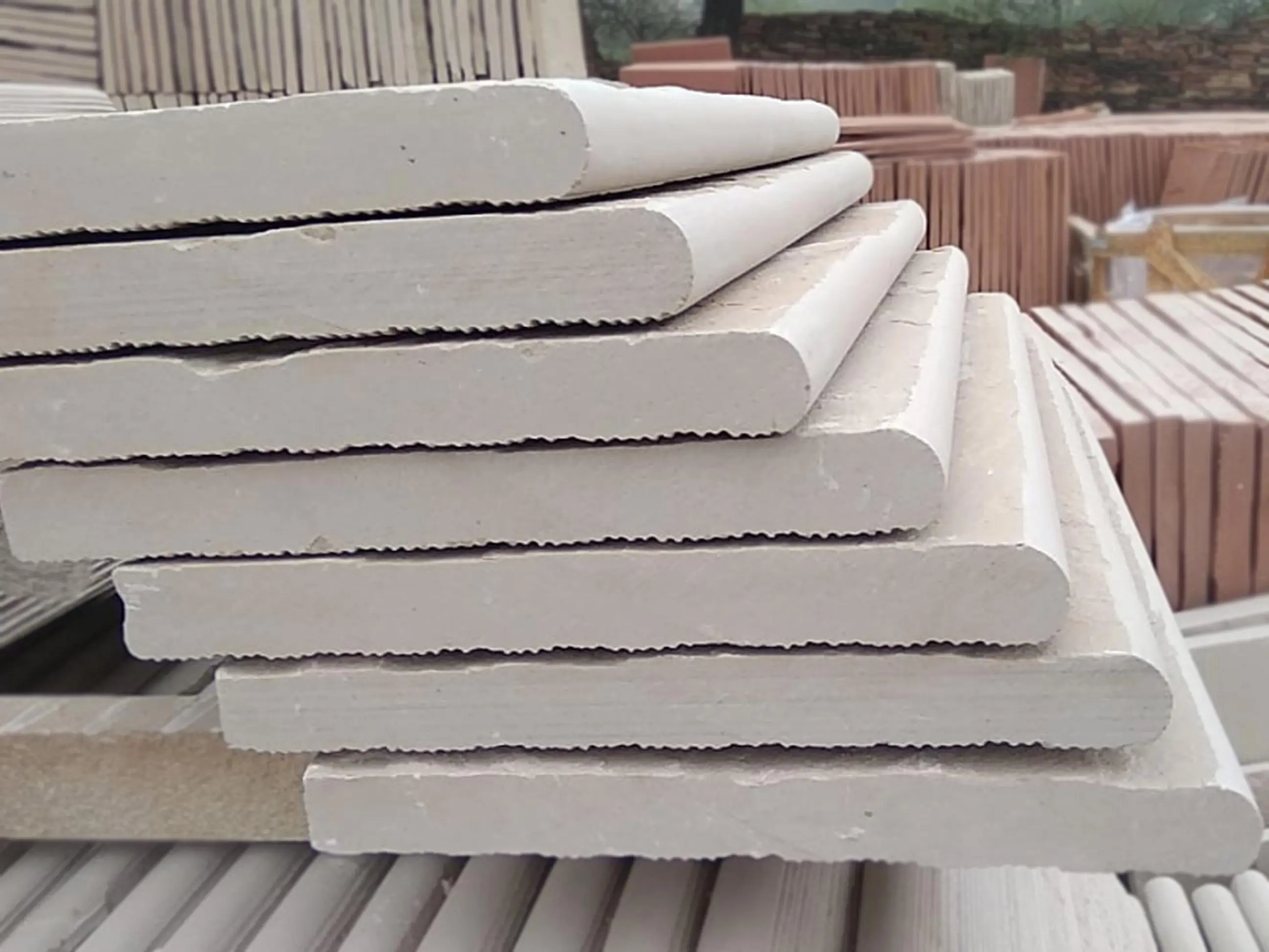 Dholpur Beige Honed Top Calibrated Bottom Machine Cut Edges Sandstone High Strength Bulk Quantity Top Selling