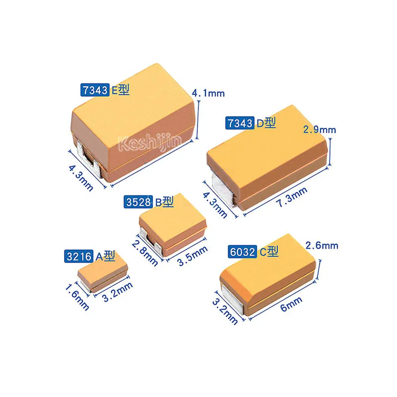 CA45-E050K156T танталовый конденсатор E-7343 156K(15uF) 50V 10% поддерживает
