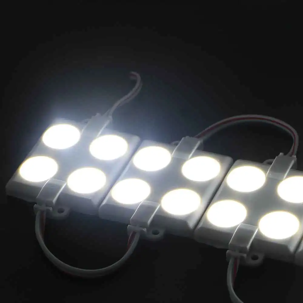DC 12V 2 ватт 4 чип Объектив SMD 2835 Белый светодиодный модуль для письма