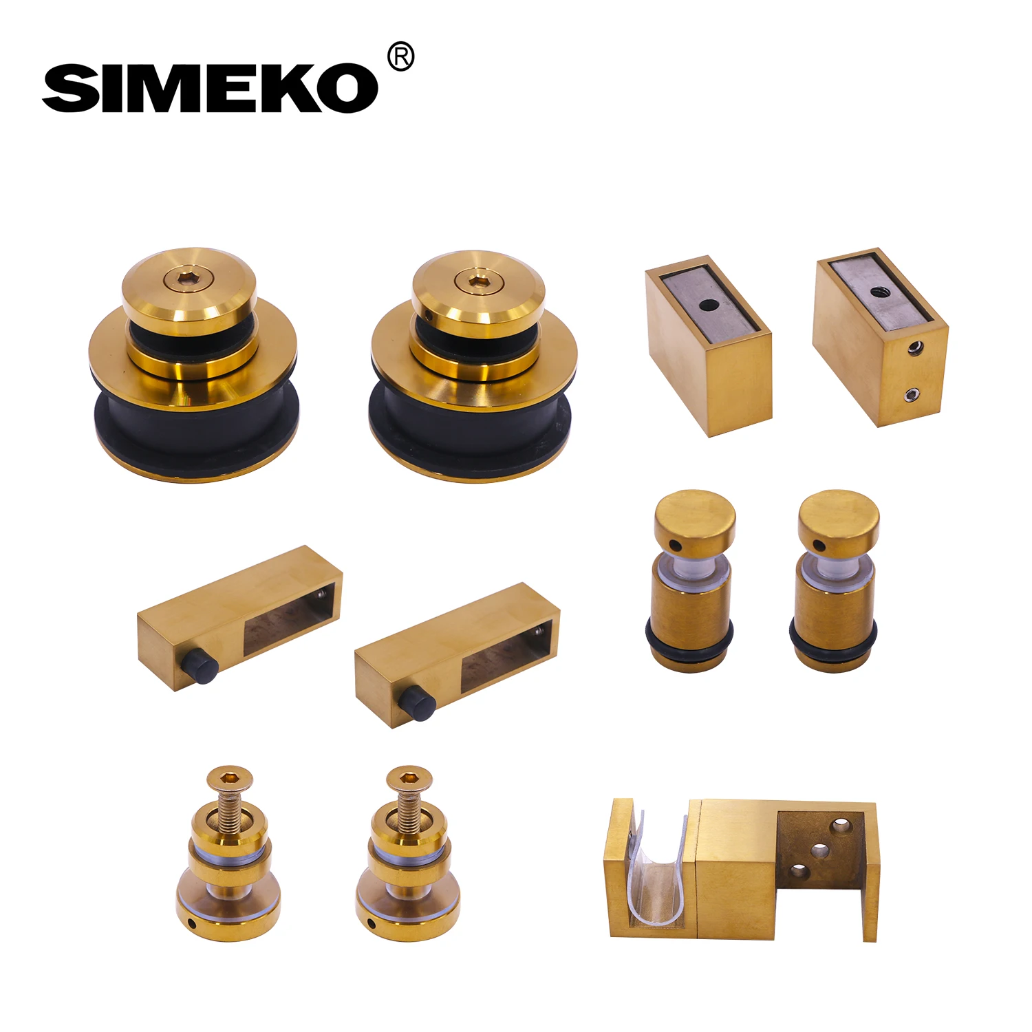 Noise Suppression Stainless Steel Roller Sets For Sliding Door