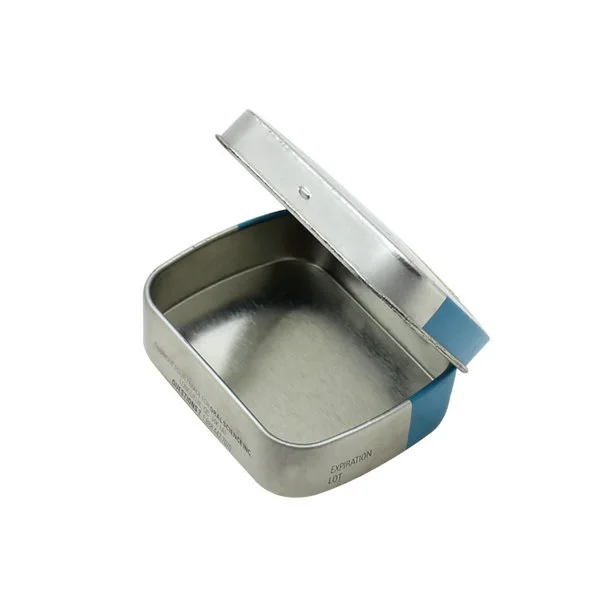 Custom Printing China Factory Small Hinged Candy mini metal can packaging stock Pill Tin Box