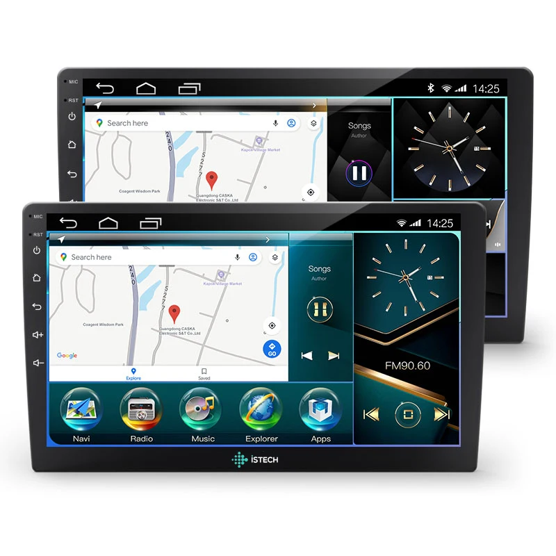 Автомагнитола 9 дюймов, стерео-система на Android, GPS, Wi-Fi, BT, FM, RDS, видеоплеер