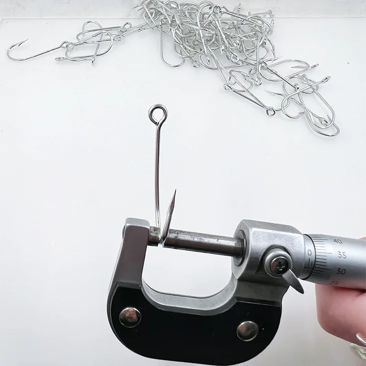 1#-20#  2330 Fishhook High Carbon Steel KIRBY SEA WITH RING Barbed Hook Commercial Saltwater Fishing Hooks