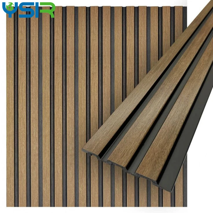 China Yansen interior 3D wood design cladding waterproof wall covering PS wall panel