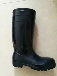 Custom Logo Knee High PVC Work Boots, Wellies Gumboots, Pvc White Safety Rubber Boots For Food Industry
