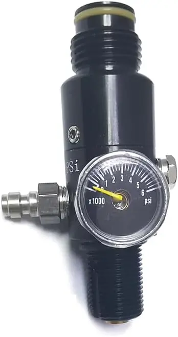 Double Oring PCP Paintball Co2 Air Mini HPA Regulator 4500psi Output Pressure 800psi