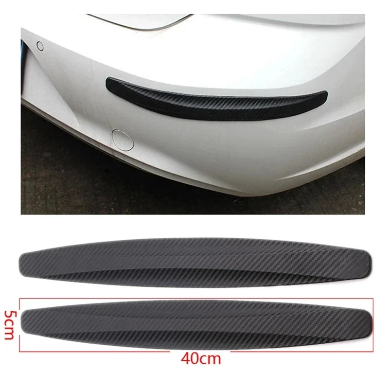 2PCS/bag Car Stickers Bumper Protector Strip Corner Guard Scratch Protection Strips Crash Blade Anti-collision Auto Car Accessor