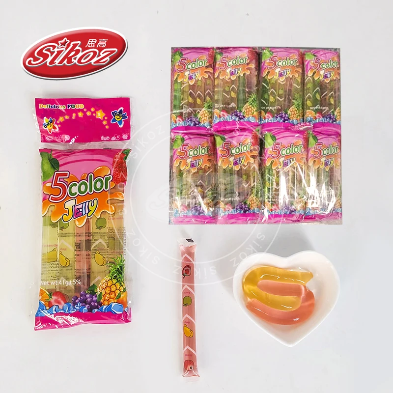 wholesale halal 5 color jelly stick
