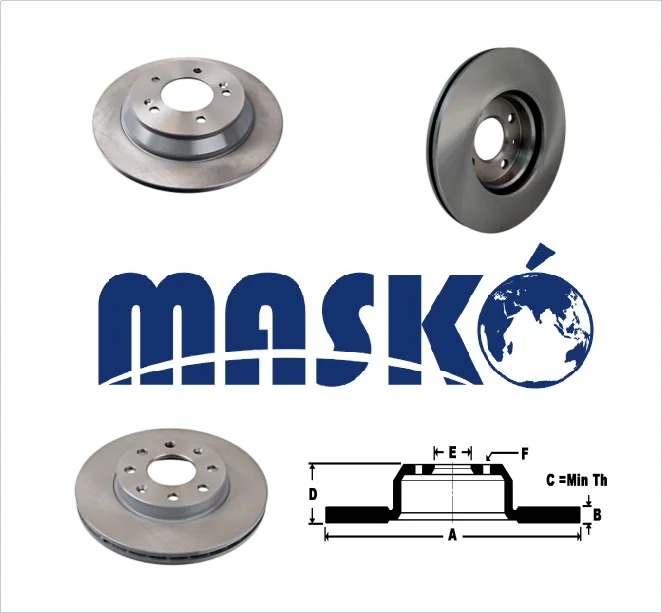  Brake Disc For HYUNDAI / KIA DAEWOO Korean Car Auto Parts Over 1000 Items With High Quality