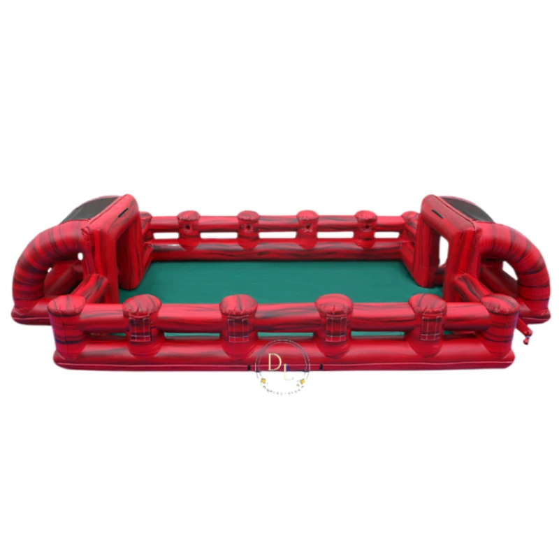 Ground field 2 layers Inflatable Human Football Field Soap Court Area Foosball Pitch Baby Foot Humain