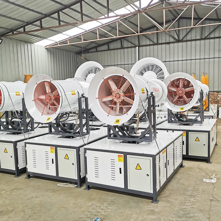 Fully Automatic Stainless Steel Spray Tower Mist Cannon Remote Control Mist Cannon For Construction Sites